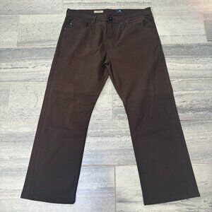 AG Adriano Goldschmied Men's Straight Jeans in Brown